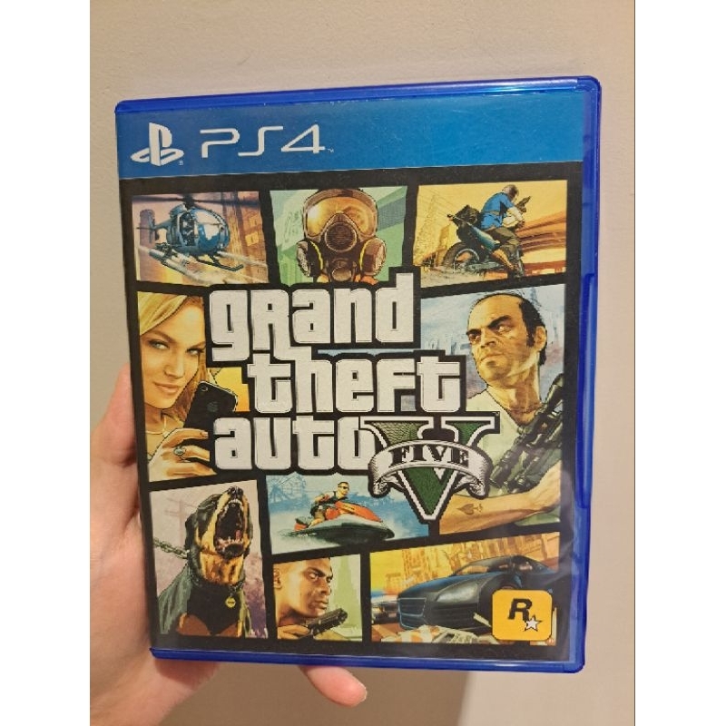 🎮二手🎮 PS4遊戲光碟片💿俠盜獵車手5 GTA5 Grand Theft Auto V 中文版💿 9.9成新 