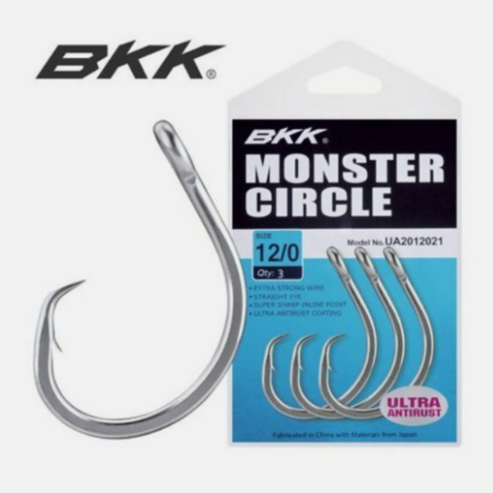 海天龍釣具~BKK Monster Circle 管付 大物鉤 管付深海鉤