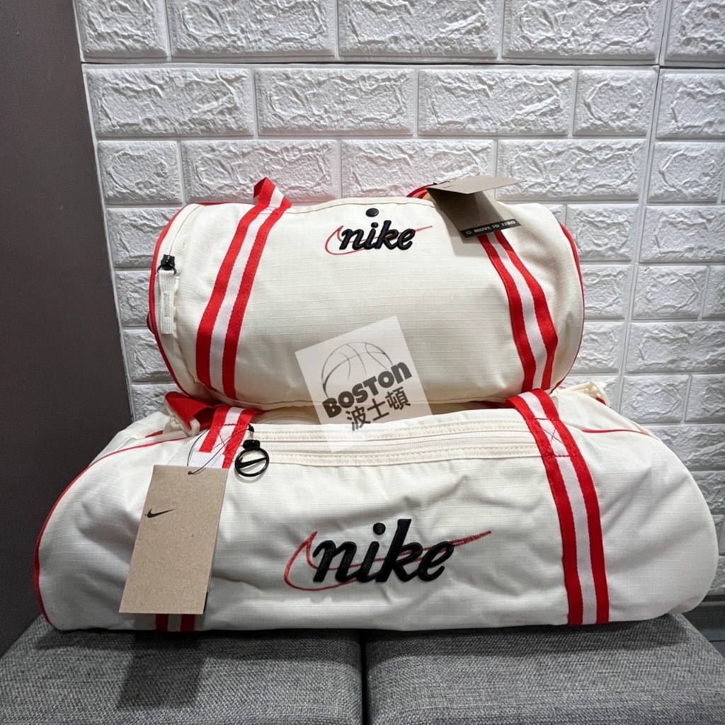 Nike 手提包 側背包 運動包 旅行袋 健身 訓練 旅行 米白 圓筒 DR6261 113 方筒 DH6863 113
