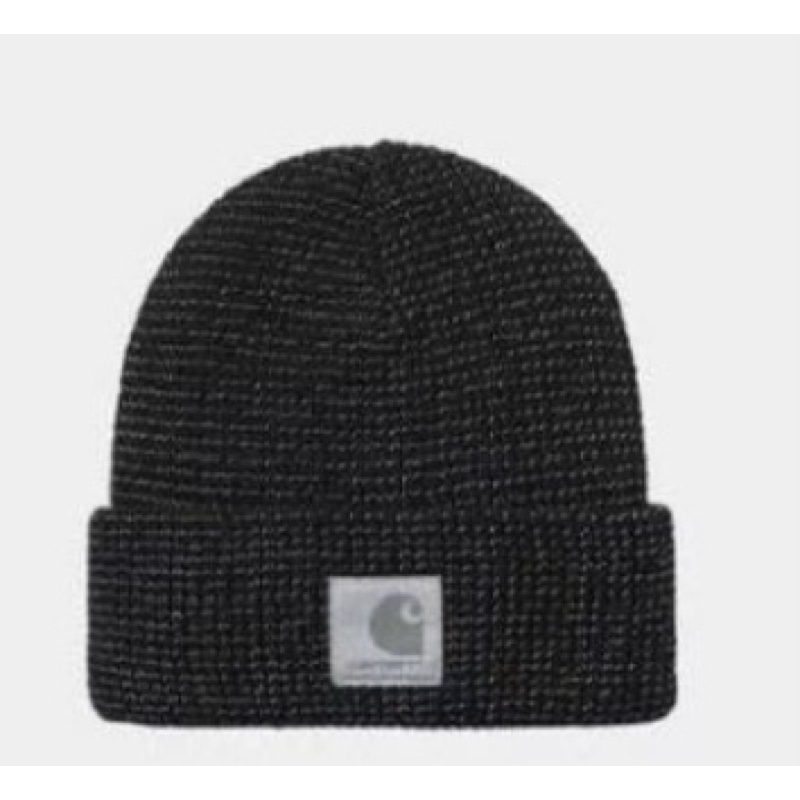 現貨CARHARTT CAP 反光設計 毛帽 冷帽 灰黑色 正品代購 潮流 卡哈特 工裝