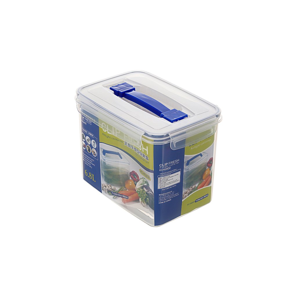 聯府KEYWAY KIH6800 天廚手提型保鮮盒 塑膠保鮮盒 分裝保鮮盒 可微波 6.8L/台灣製