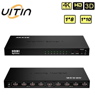 4K 30Hz HDMI 分配器 1x10 1x8 HDMI 視訊放大器 一進十出 一進八出分配器 支援EDID管理