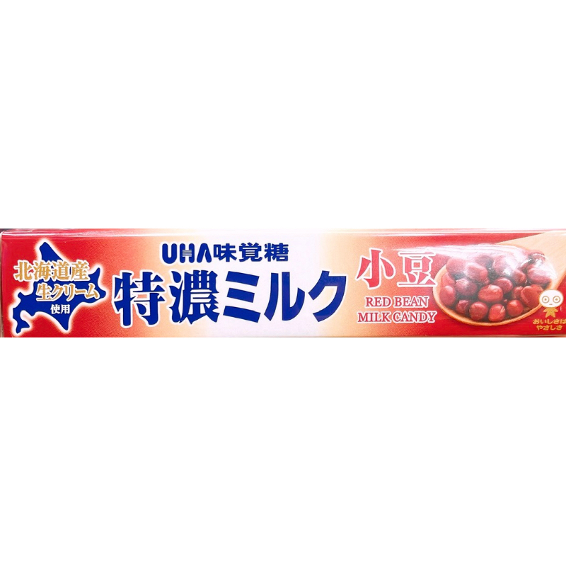 【亞菈小舖】日本零食 味覺糖 特濃牛奶條糖 紅豆味 37g【優】