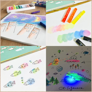 【國譽】🇯🇵日本｜透明蠟筆、螢光蠟筆 安全無毒 CLEAR CRAYON、NEON CRAYON KOKUYO
