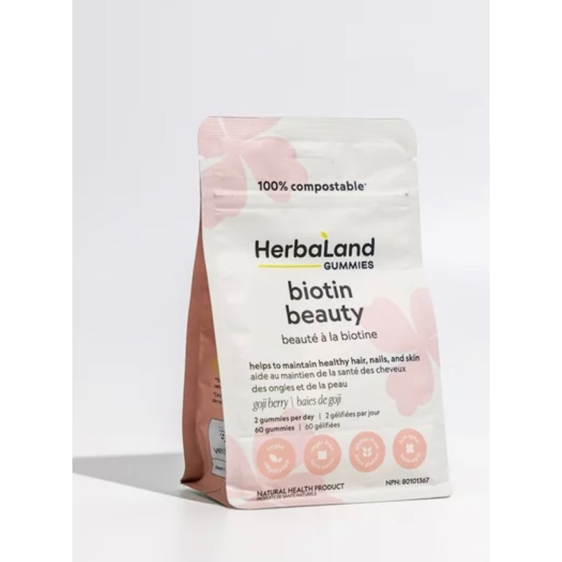 預購🇨🇦 Herbaland 純素食生物素 60顆 / 女性綜合維他命 90顆