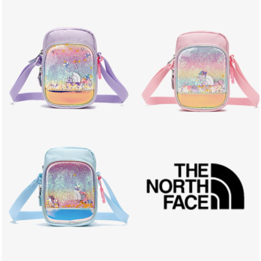 預購 韓國代購 The North Face KIDS CROSS BAG S_BRT 兒童款 閃亮亮側背包