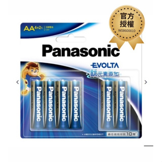 (買就送) Panasonic國際牌 鈦元素Evolta鹼性電池4+2入 3號/4號 共六顆