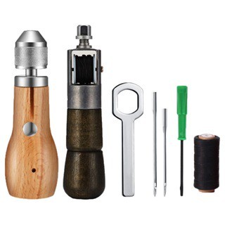 B臺灣賣家快速出貨 手工皮革 手縫線器 DIY 手縫機 牛皮皮雕皮藝 工具皮具 菱斬 手縫器 皮革手縫器 手縫機 穿線器