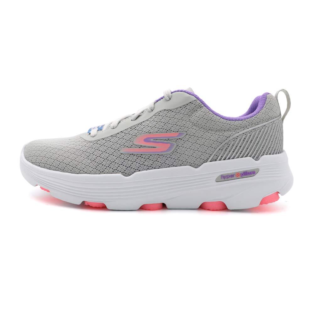 Skechers Go Run 灰紫 網布 厚底 休閒 慢跑 運動鞋 女款 J2291【新竹皇家129333GYLV】