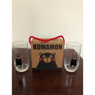日本 熊本熊 玻璃杯 透明ㄧ對 2入