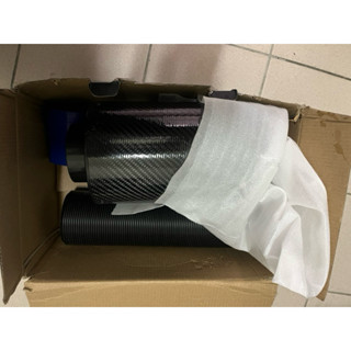 正卡夢集輕量化氣箱進氣組，內含香菇頭
