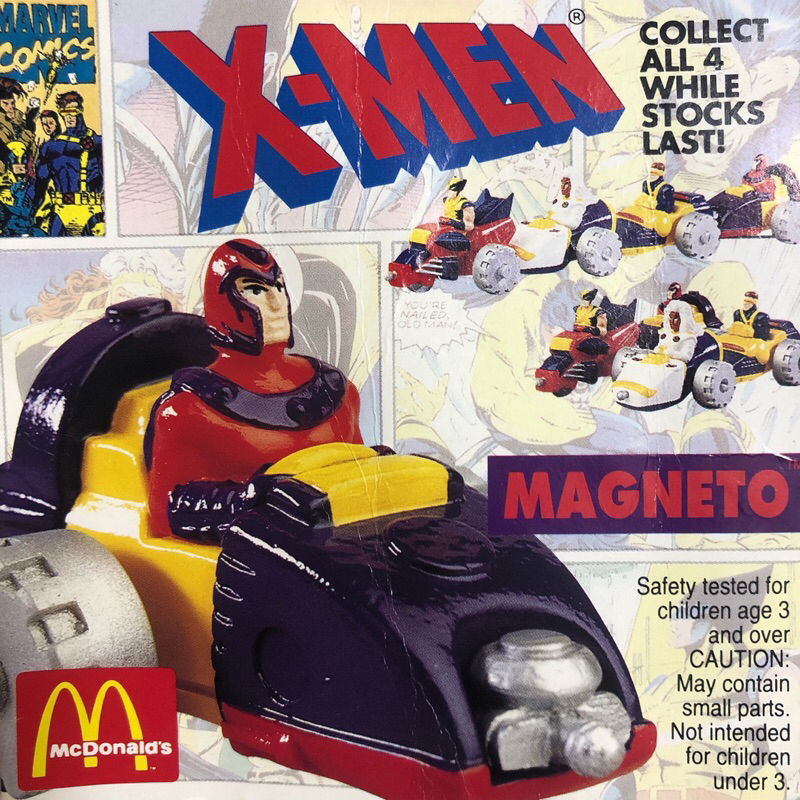 1993 麥當勞 兒童餐玩具 X戰警 X-MEN 澳大利亞限定 全套四款 全新原裝袋 未拆封