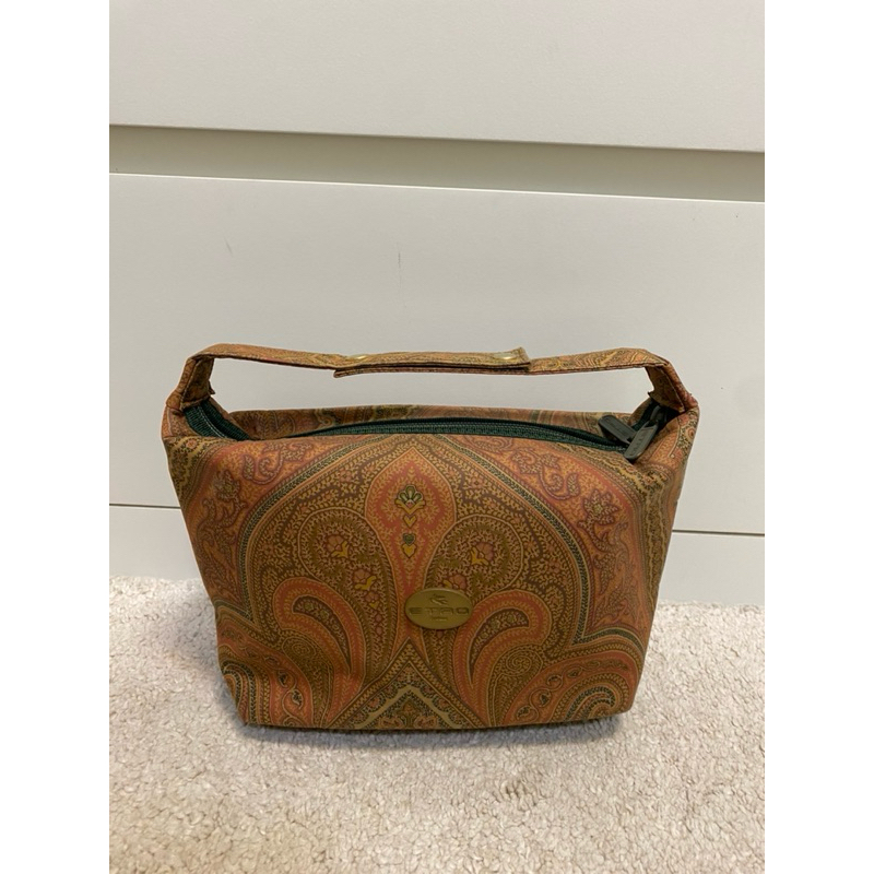 包況美美🥰ETRO變形蟲布面便當包小飯盒包手提包🇯🇵日本古董包二手包