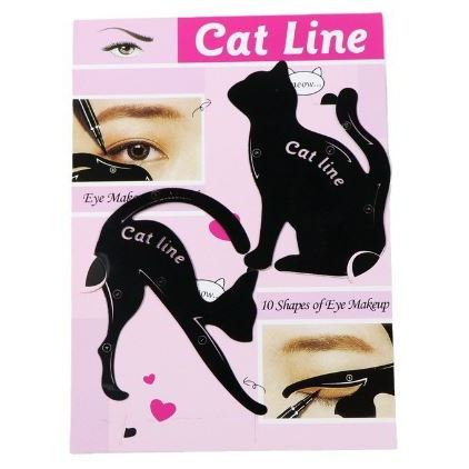 台灣出貨 眼線輔助卡 貓咪眼線 工具模板貓眼卡 cat line貓咪眼卡 畫眼線輔助