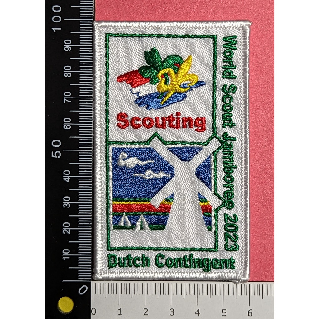 荷蘭童軍代表團-2023世界童軍大露營(韓國25屆)-徽章制服臂章布章#2-World Scout Jamboree