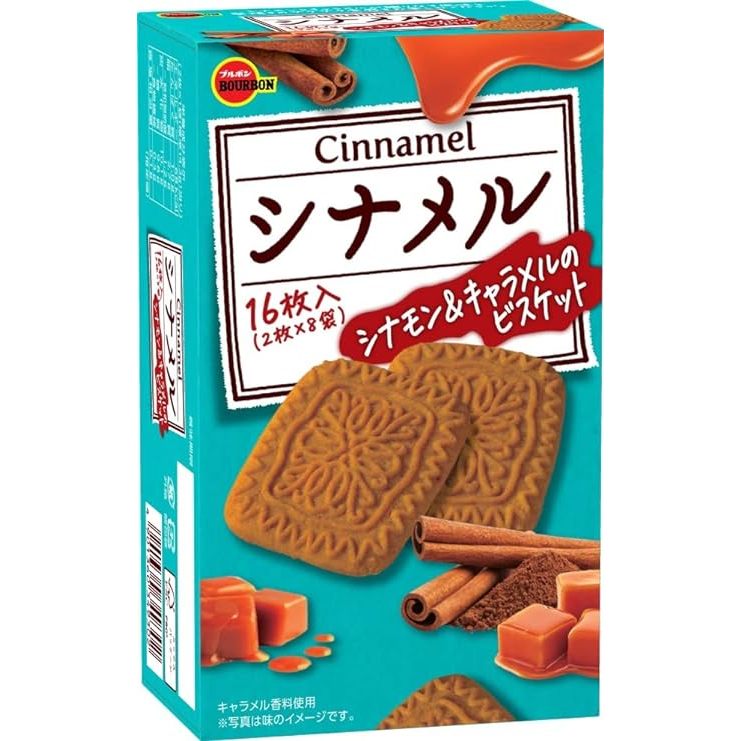 Bourbon Cinnamel 肉桂餅乾 16 片 x 5 盒 日本零食 日本直銷