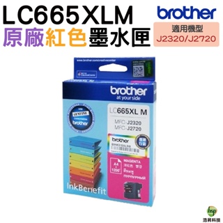 Brother LC665XL M 紅色 原廠墨水匣 盒裝