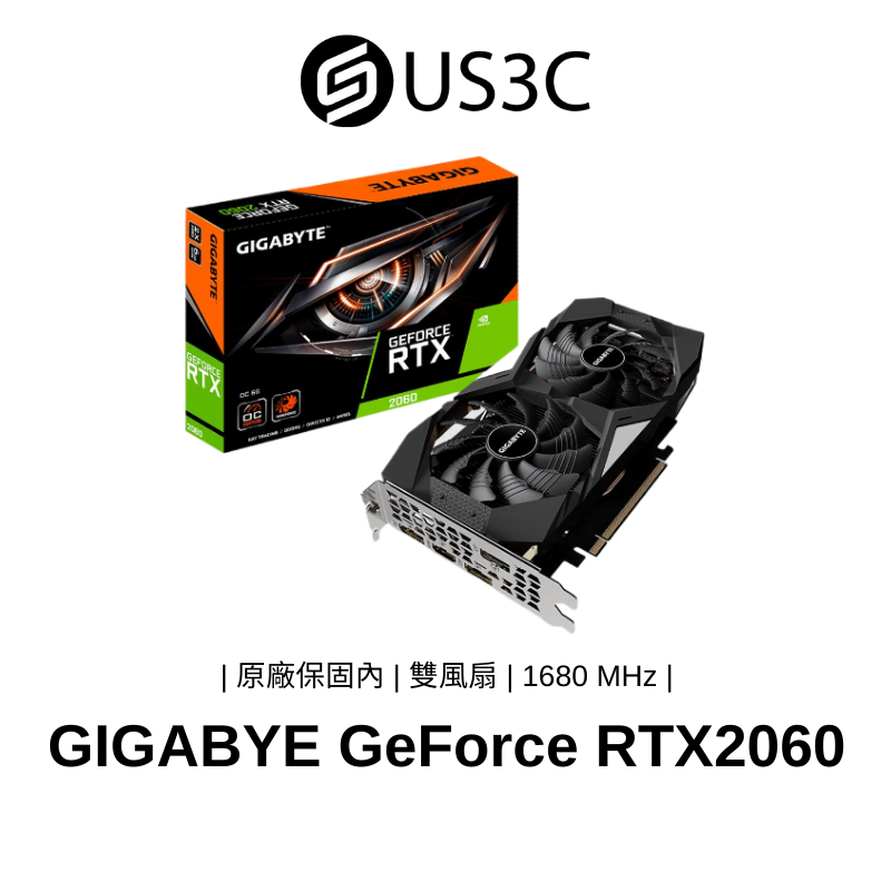 GIGABYE GeForce RTX2060 DDR6 6G 1680MHz PCIE 3.0 二手顯示卡 原廠保固內