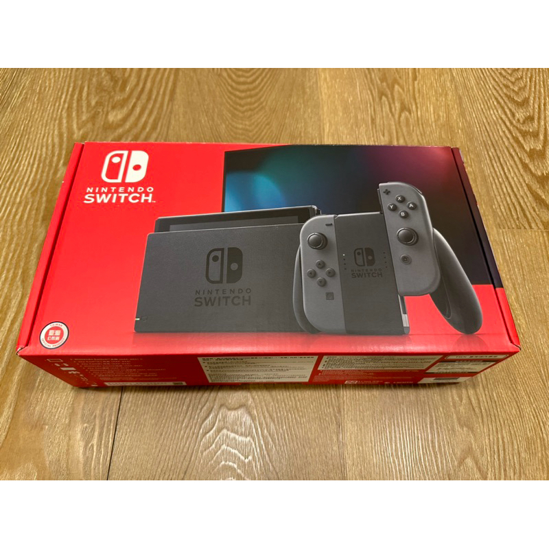 Nintendo 任天堂 Switch黑灰版續航力加強版主機(台灣公司貨)