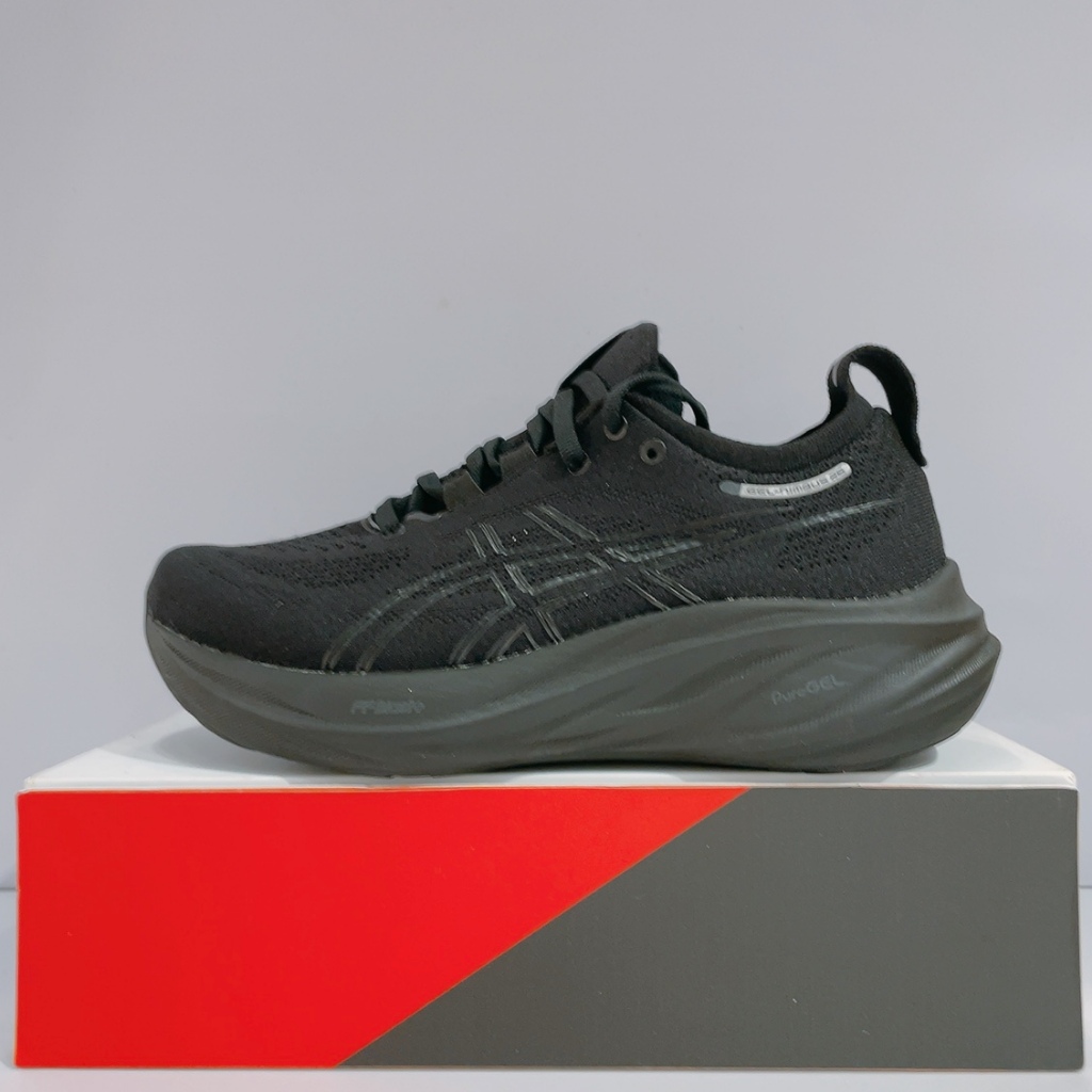 ASICS GEL-NIMBUS 26 (D) 女生 黑色 寬楦 透氣 緩震 運動 慢跑鞋 1012B602-002