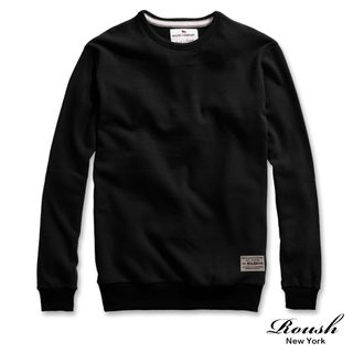 Roush - (情侶款)麂皮貼布設計超保暖海狸毛棉TEE -【51161】
