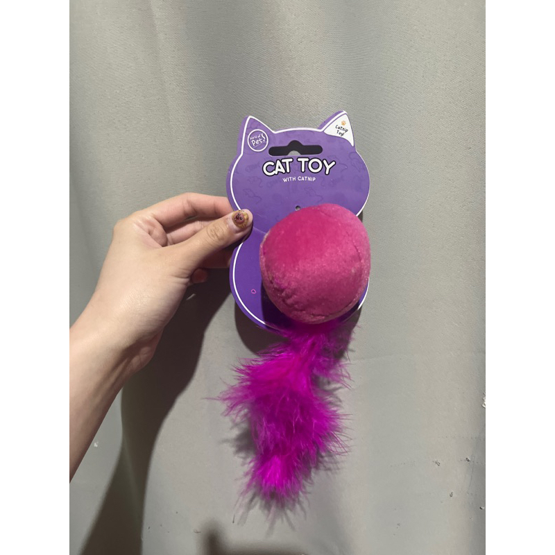 貓咪超大羽毛球球貓草玩具