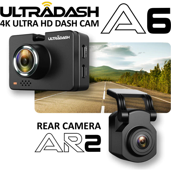 ULTRADASH A6 + AR2 前後雙鏡頭行車記錄器 (含降壓線)