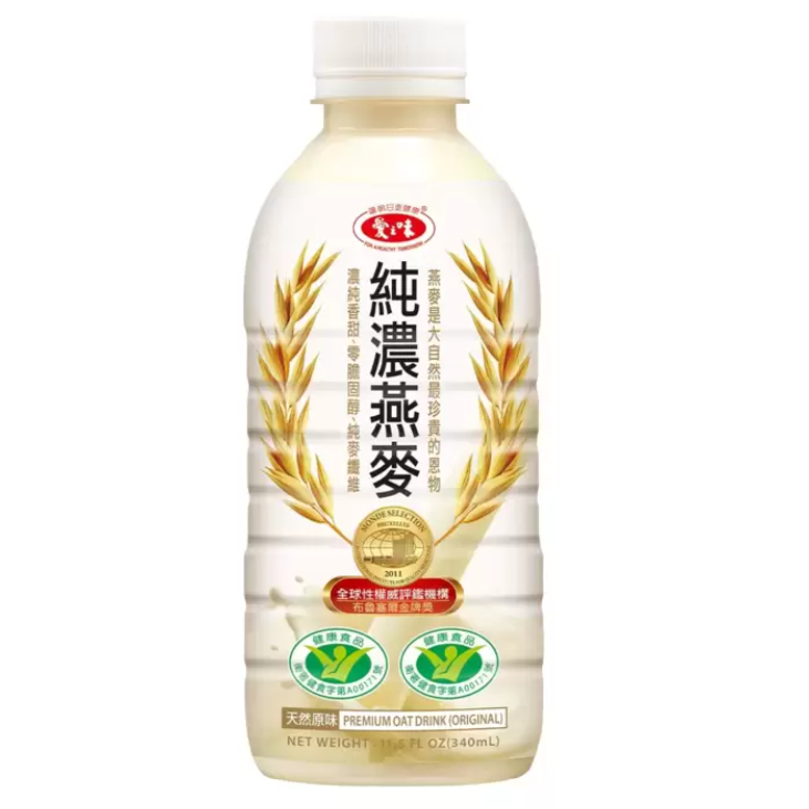 好市多 COSTCO 台灣 愛之味 純濃燕麥 340毫升 純濃 燕麥 燕麥顆粒 AGV 100% 膳食纖維 全素 純素