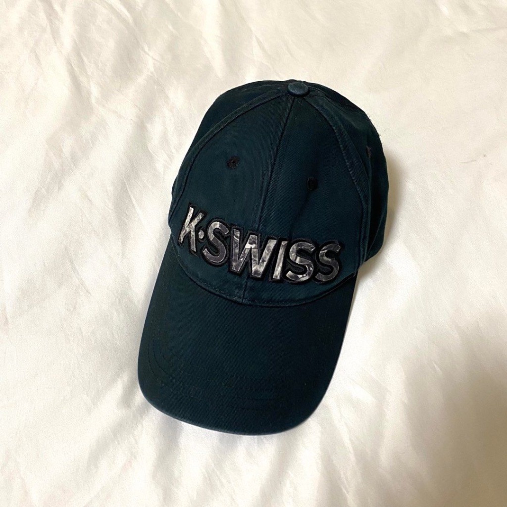 KSWISS黑色花紋logo棒球帽🧢頭圍可調 專櫃購入八成新
