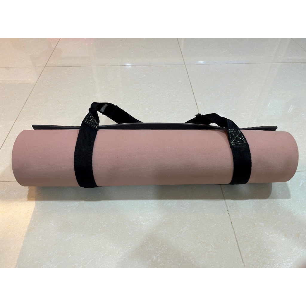 瑜珈墊 雙色(粉色+黑色) 附提袋 二手