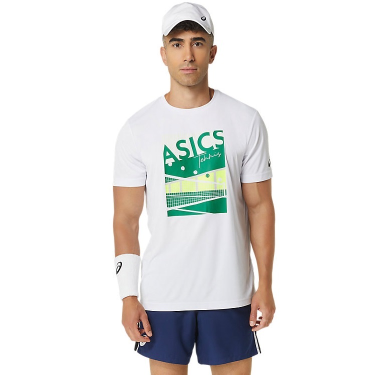 Asics 2024 T恤 2041A284-100 白 美網款 [運動上衣] 【偉勁國際體育】