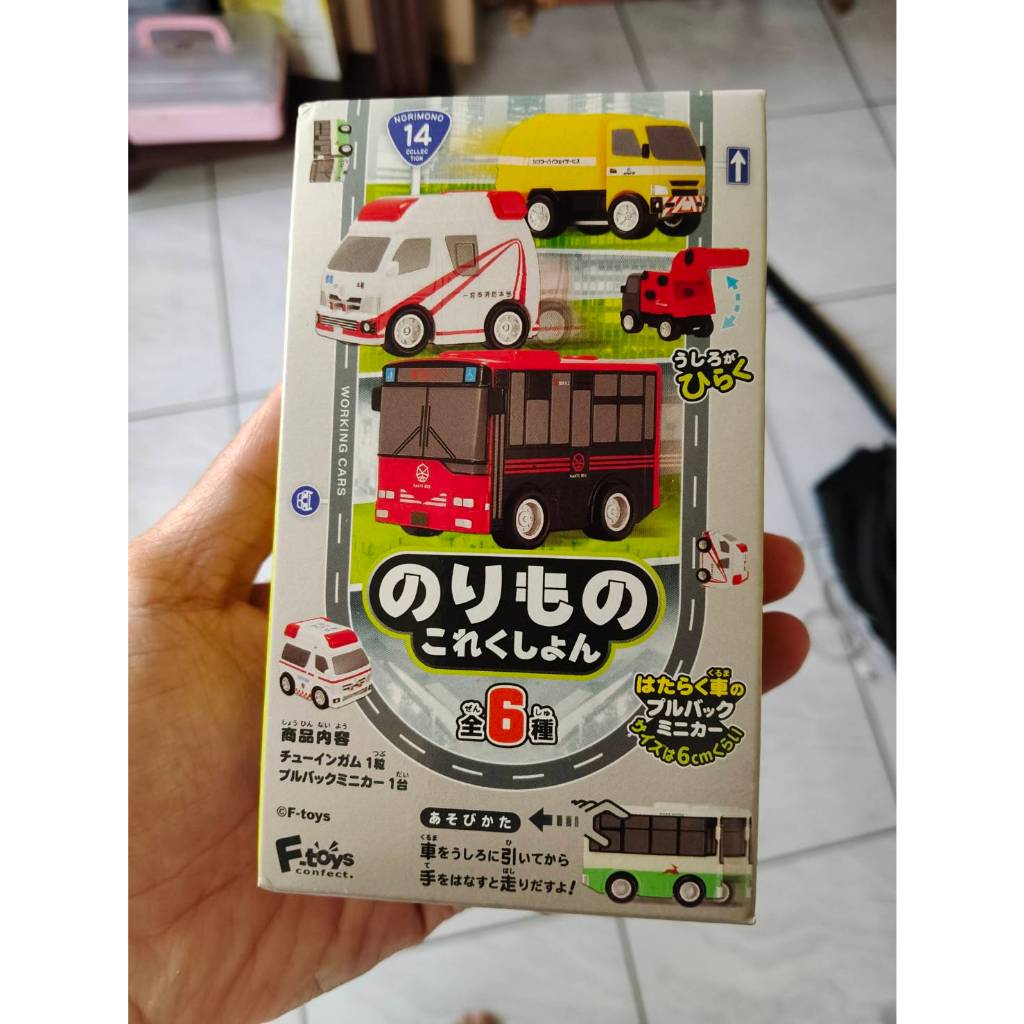 TOMICA  F-toys 車輛收藏集 迴力車 盒玩