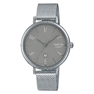 CASIO 卡西歐 SHE-4562M-8A 現代極簡風格彰顯個性時尚腕錶 銀灰 34mm
