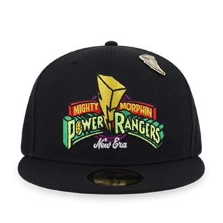 New Era x Power Rangers Graphic Logo 59Fifty 金剛戰士聯名黑色全封尺寸棒球帽