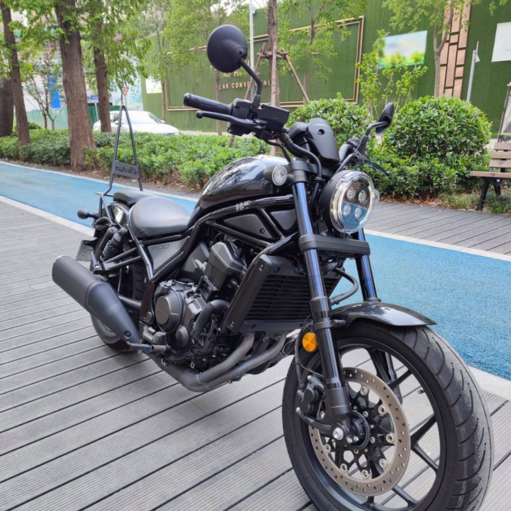 Rebel 1100T扶手型後貨架 適用於 本田 Rebel 1100T改裝黑色貨架 Rebel250rebel1100