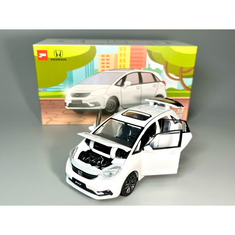 [HCP] 現貨 JKM 1/32 Honda Fit e:HEV 四代 模型車 1:32 本田 小車 掀背車 油電混合