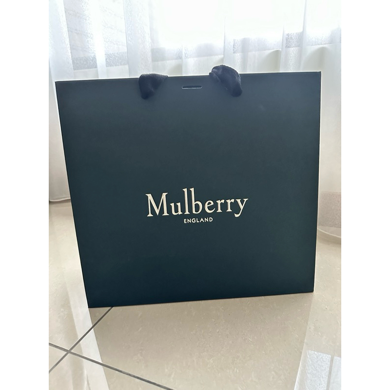 精品 名品 英國 England Mulberry Alexa 紙袋 紙帶 紙盒