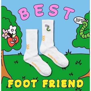 BEST FOOD FRIEND / BFF Apple & Worm 蘋果與蟲 長襪 【PS中壢】