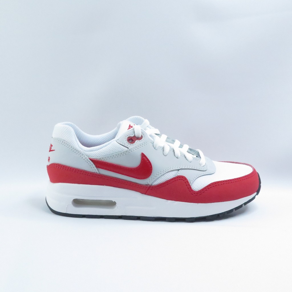 NIKE DZ3307003 Air Max 1 GS 大童 休閒鞋 女鞋 氣墊 緩震 淺灰白紅【iSport愛運動】