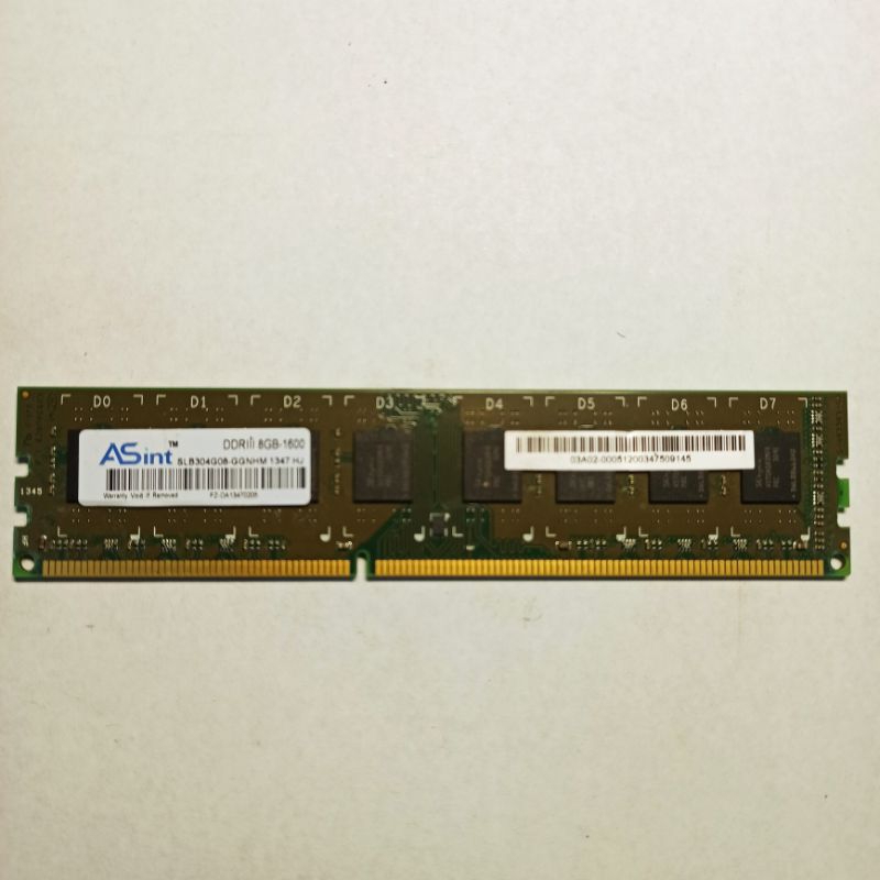 昱聯科技Asint DDR3 8G 1600 桌機用記憶體