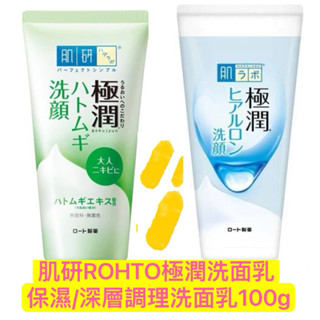 【現貨】肌研ROHTO極潤洗面乳 保濕/深層調理洗面乳100g 日本製（新舊包裝交替出貨）