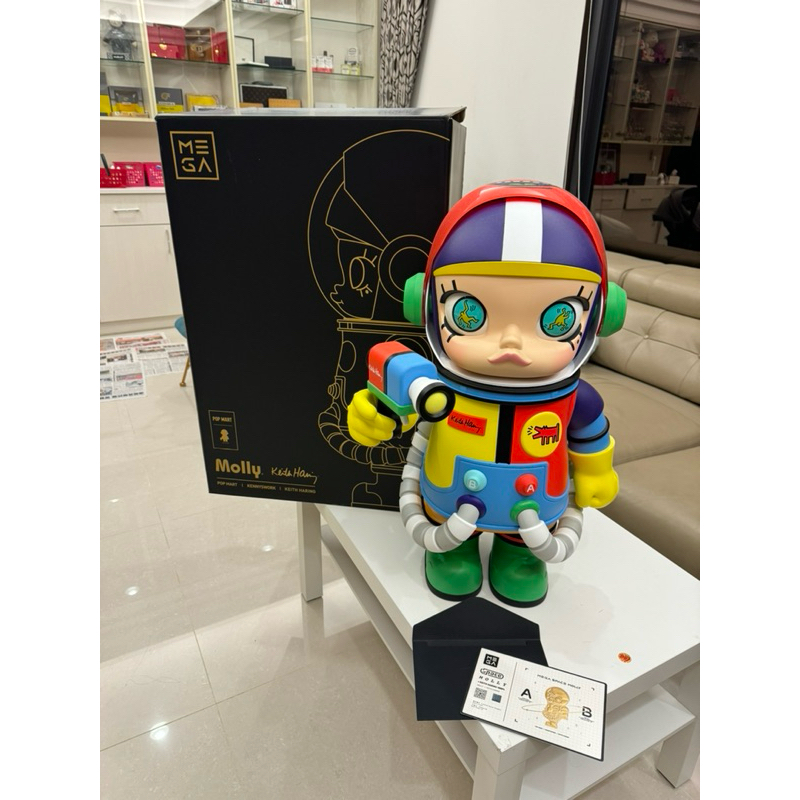 SPACE MOLLY × KEITH HARING 1000% POP MART MEGA SPACE 100