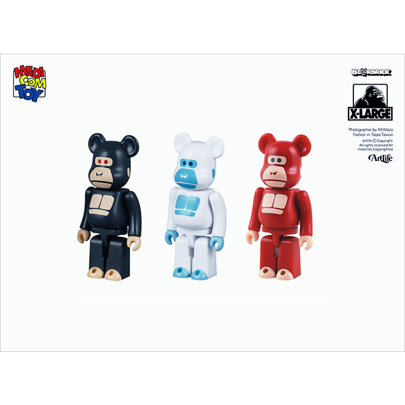 Artlife @ MEDICOM 2006 BE@RBRICK 100% XLARGE 15th 3体セット 大金剛