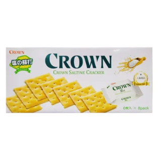 CROWN 原味 蘇打餅乾 149G 鹽味 營養餅 原味蘇打餅乾 蘇打餅 餅乾 原味營養餅乾 CROWN蘇打餅乾 奶素
