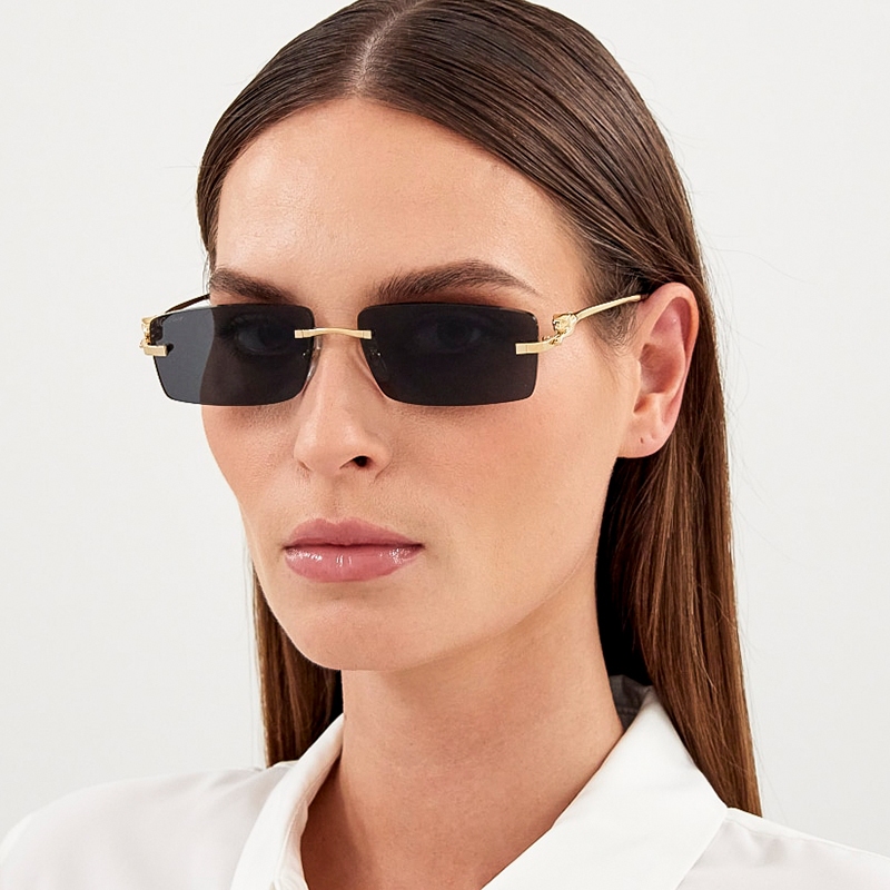 Cartier CT0430S 卡地亞品牌太陽眼鏡｜潮流復古方形款無框護眼防紫外線墨鏡 男生女生品牌眼鏡框【幸子眼鏡】