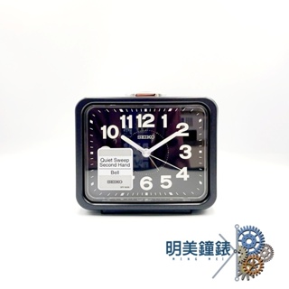 精工SEIKO/QHK062K(黑*黑)/靜音夜光/經濟實惠大響鈴鬧鐘/明美鐘錶眼鏡