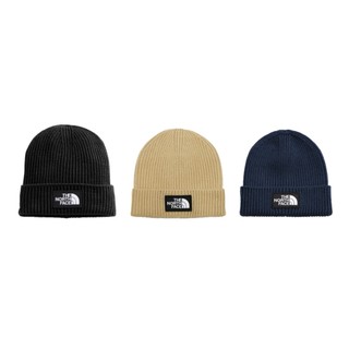 THE NORTH FACE LOGO BOX CUFFED BEANIE 黑標 基本款毛帽 深藍/黑-NF0A3FJX
