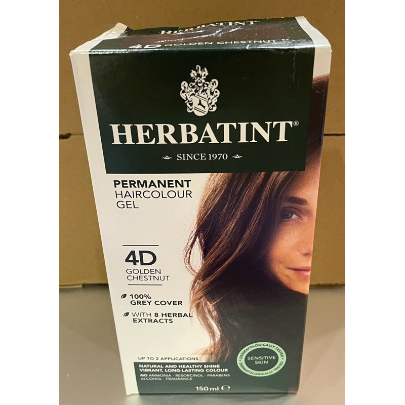 [盒損商品］Herbatint染髮劑，色號4 D。保證原封，品質無損。