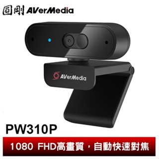 圓剛 PW310P 1080p高畫質自動變焦網路攝影機 視訊鏡頭/遠端教學/居家辦公/USB隨插即用【圓剛官方】