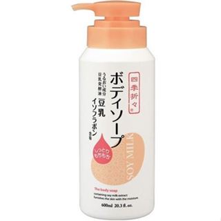 日本製【熊野油脂豆乳 沐浴乳】 四季應時 豆乳 保濕 沐浴乳 600ml 日本沐浴乳 日本沐浴乳